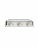 IPERLUX LED APPLIQUE BIANCA IP65 6W 3CCT 400LM 38°*6