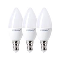 IPERLUX LED TRIPACK OLIVA E14 6W