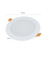 IPERLUX LED PANNELLO INCASSO ROTONDO IP40 12W 3CCT 1170LM