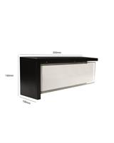 IPERLUX LED APPLIQUE RETTANGOLARE NERA IP65 24W 3CCT 2500LM