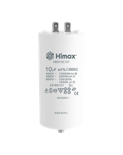 HIMAX CONDENSATORE CBB60 10µF 2+2 pin vite con dado e rond.