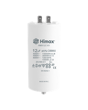 HIMAX CONDENSATORE CBB60 12µF 2+2 pin vite con dado e rond.