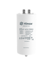 HIMAX CONDENSATORE CBB60 20µF 2+2 pin vite con dado e rond.