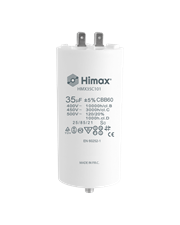 HIMAX CONDENSATORE CBB60 35µF 2+2 pin vite con dado e rond.