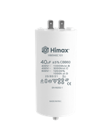 HIMAX CONDENSATORE CBB60 40µF 2+2 pin vite con dado e rond.