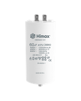 HIMAX CONDENSATORE CBB60 60µF 2+2 pin vite con dado e rond.