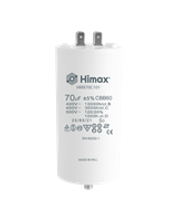 HIMAX CONDENSATORE CBB60 70µF 2+2 pin vite con dado e rond.