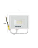 IPERLUX LED PROIETTORE EXTRA SLIM BIANCO IP65 10W